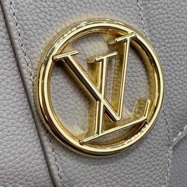 Louis Vuitton LV Women LV Pont 9 Soft MM Gris Taupe Summer Gold Grained Calfskin - Image 13