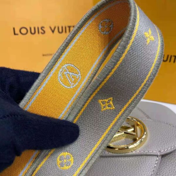 Louis Vuitton LV Women LV Pont 9 Soft MM Gris Taupe Summer Gold Grained Calfskin - Image 16