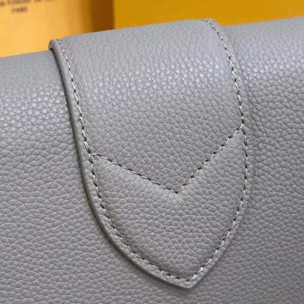 Louis Vuitton LV Women LV Pont 9 Soft MM Gris Taupe Summer Gold Grained Calfskin - Image 15
