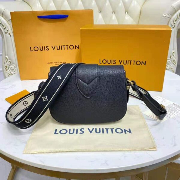 Louis Vuitton LV Women LV Pont 9 Soft MM Noir Crème Grained Calfskin Smooth Cowhide - Image 8