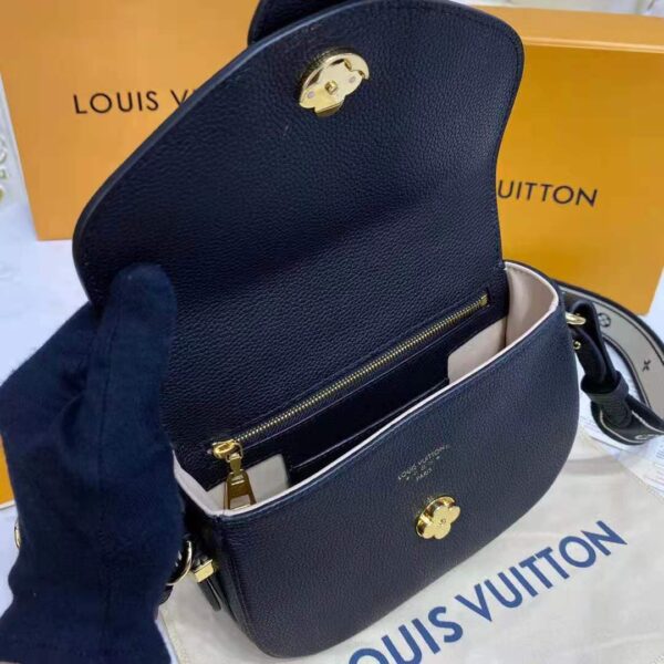 Louis Vuitton LV Women LV Pont 9 Soft MM Noir Crème Grained Calfskin Smooth Cowhide - Image 11