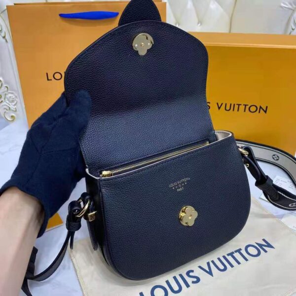 Louis Vuitton LV Women LV Pont 9 Soft MM Noir Crème Grained Calfskin Smooth Cowhide - Image 10