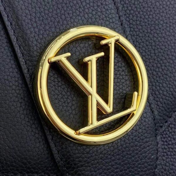 Louis Vuitton LV Women LV Pont 9 Soft MM Noir Crème Grained Calfskin Smooth Cowhide - Image 12
