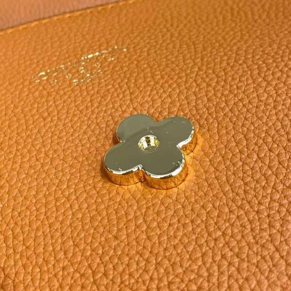 Louis Vuitton LV Women LV Pont 9 Soft MM Sienne Dorée Mocaccino Grained Calfskin Smooth Cowhide - Image 12