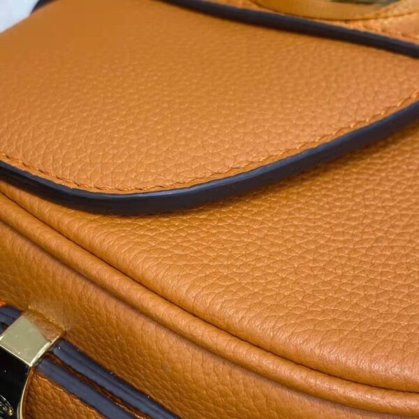Louis Vuitton LV Women LV Pont 9 Soft MM Sienne Dorée Mocaccino Grained Calfskin Smooth Cowhide - Image 13