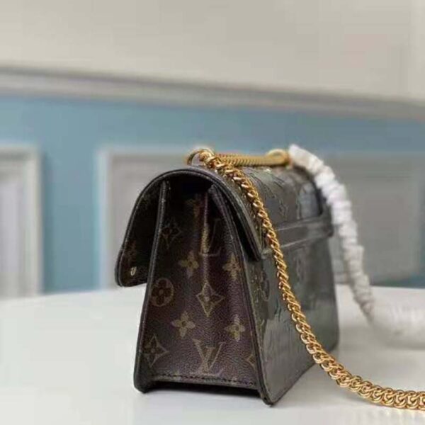 Louis Vuitton LV Women LV Wynwood Chain Bag Taupe Monogram Canvas Vernis Leather - Image 4