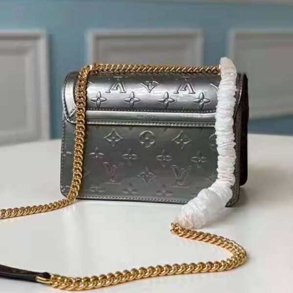 Louis Vuitton LV Women LV Wynwood Chain Bag Taupe Monogram Canvas Vernis Leather - Image 3