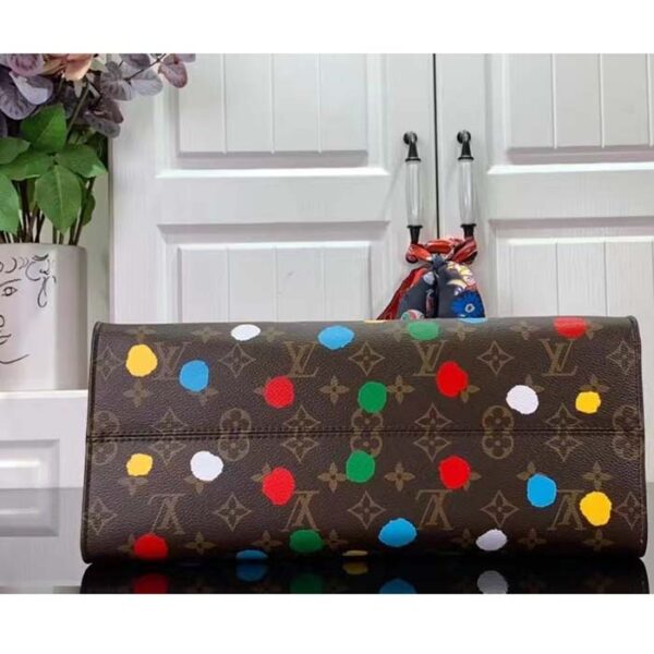 Louis Vuitton LV Women LV x YK OnTheGo MM Monogram Coated Canvas 3D Painted Dots Print - Image 5