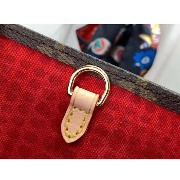 Louis Vuitton LV Women LV x YK OnTheGo MM Monogram Coated Canvas 3D Painted Dots Print - Image 9
