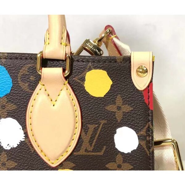 Louis Vuitton LV Women LV x YK OnTheGo PM Monogram Coated Canvas 3D Painted Dots Print - Image 8