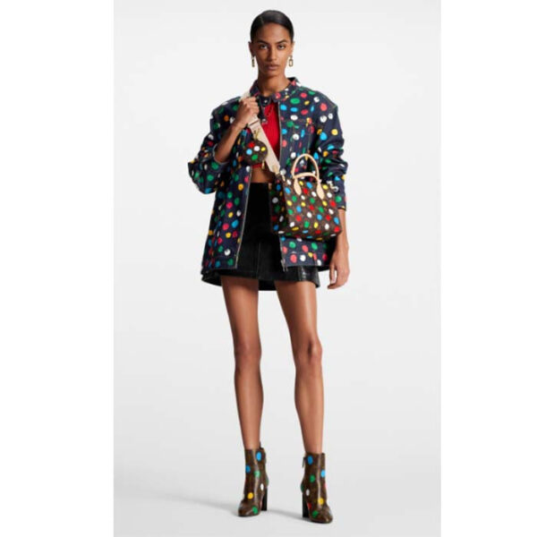 Louis Vuitton LV Women LV x YK OnTheGo PM Monogram Coated Canvas 3D Painted Dots Print - Image 11