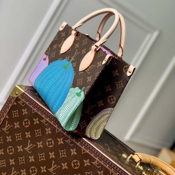 Louis Vuitton LV Women LV x YK OnTheGo PM Monogram Coated Canvas Pumpkin Print - Image 4