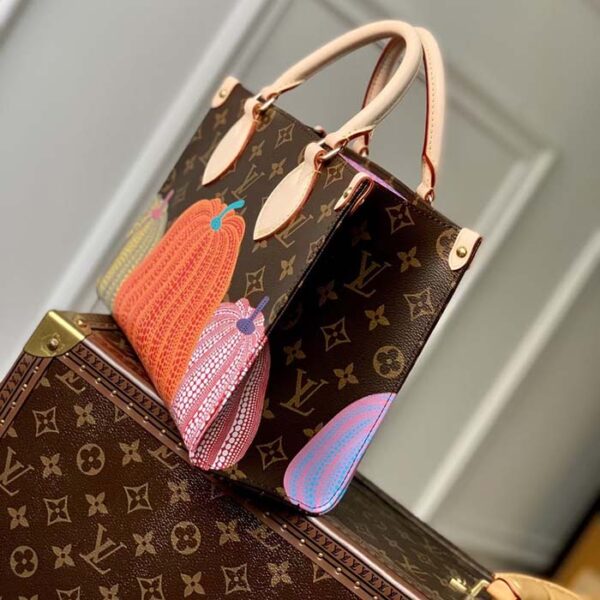 Louis Vuitton LV Women LV x YK OnTheGo PM Monogram Coated Canvas Pumpkin Print - Image 5