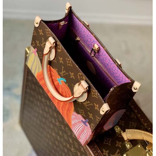 Louis Vuitton LV Women LV x YK OnTheGo PM Monogram Coated Canvas Pumpkin Print - Image 7