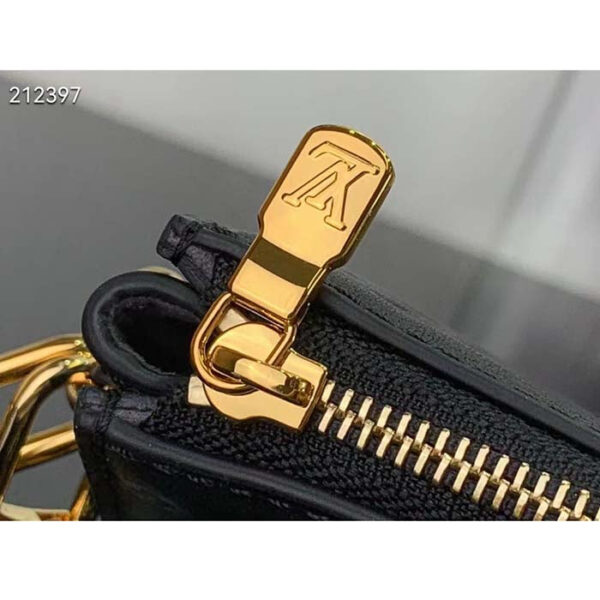 Louis Vuitton LV Women Lexington Pouch Black Monogram-Embossed Calf Leather - Image 7