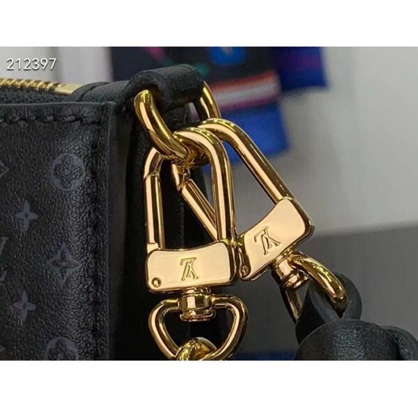 Louis Vuitton LV Women Lexington Pouch Black Monogram-Embossed Calf Leather - Image 9