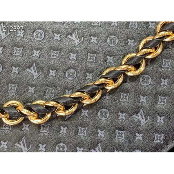 Louis Vuitton LV Women Lexington Pouch Black Monogram-Embossed Calf Leather - Image 8