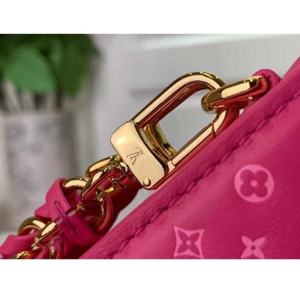 Louis Vuitton LV Women Lexington Pouch Rose Pink Monogram-Embossed Calf Leather - Image 7