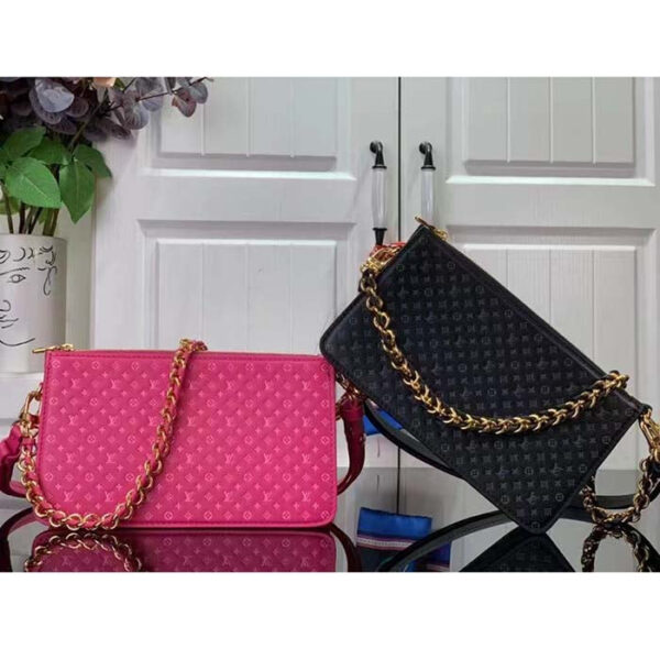 Louis Vuitton LV Women Lexington Pouch Black Monogram-Embossed Calf Leather - Image 11
