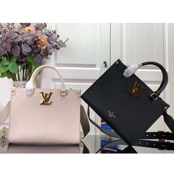 Louis Vuitton LV Women Lock Go Black Grained Calf Leather Microfiber Lining - Image 11