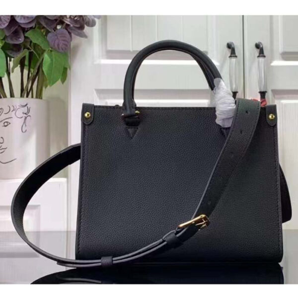 Louis Vuitton LV Women Lock Go Black Grained Calf Leather Microfiber Lining - Image 4
