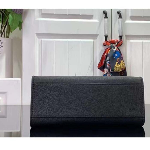 Louis Vuitton LV Women Lock Go Black Grained Calf Leather Microfiber Lining - Image 5