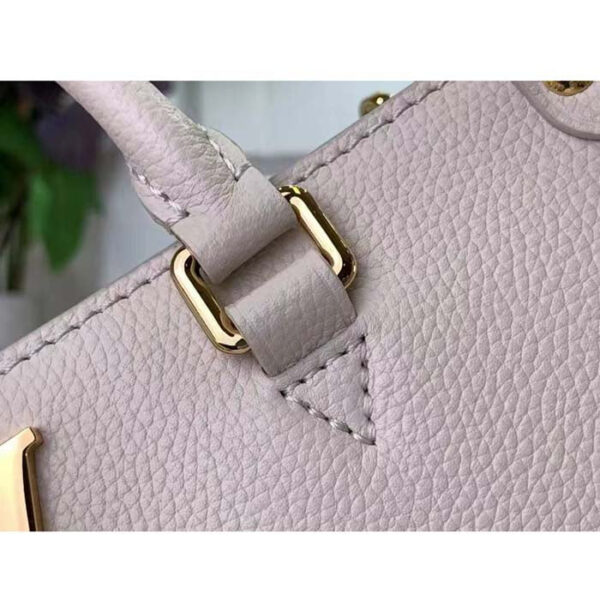 Louis Vuitton LV Women Lock & Go White Grained Calf Leather Microfiber Lining - Image 8