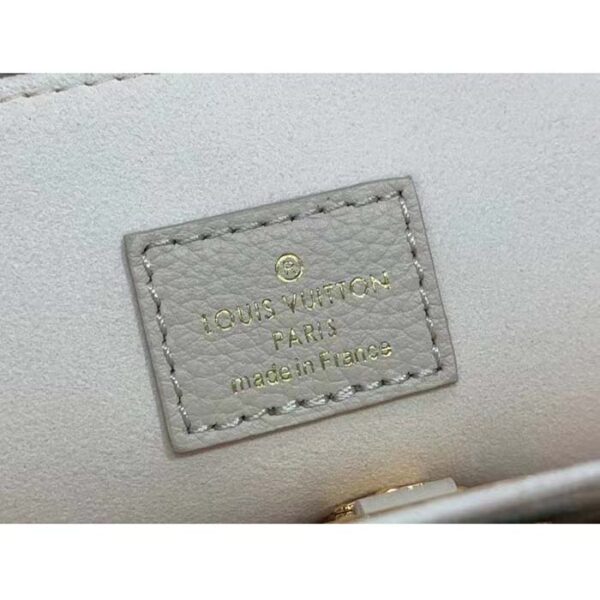 Louis Vuitton LV Women Lock & Go White Grained Calf Leather Microfiber Lining - Image 10