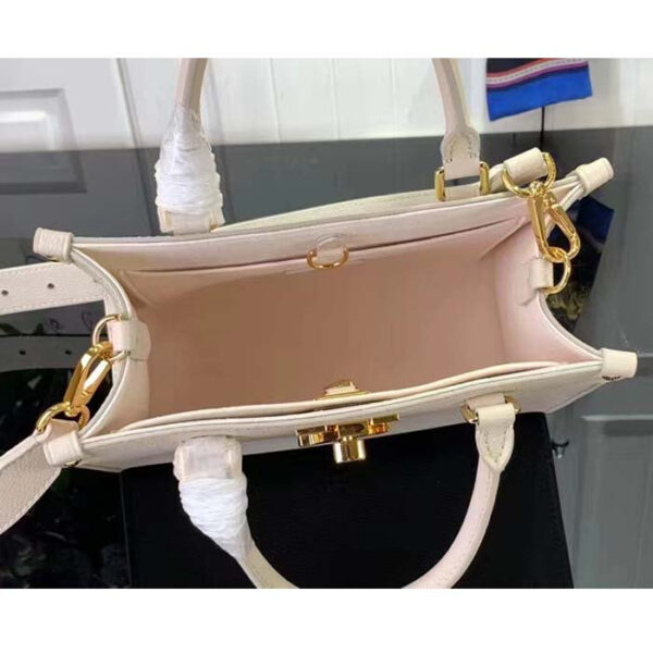 Louis Vuitton LV Women Lock & Go White Grained Calf Leather Microfiber Lining - Image 6