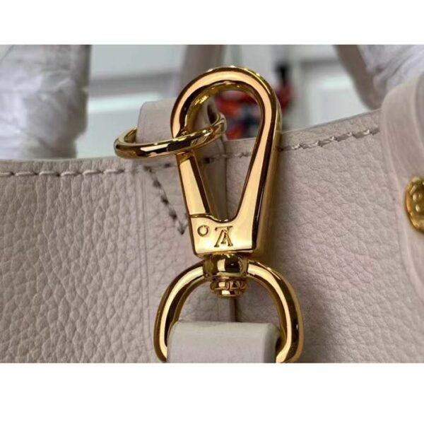 Louis Vuitton LV Women Lock & Go White Grained Calf Leather Microfiber Lining - Image 7