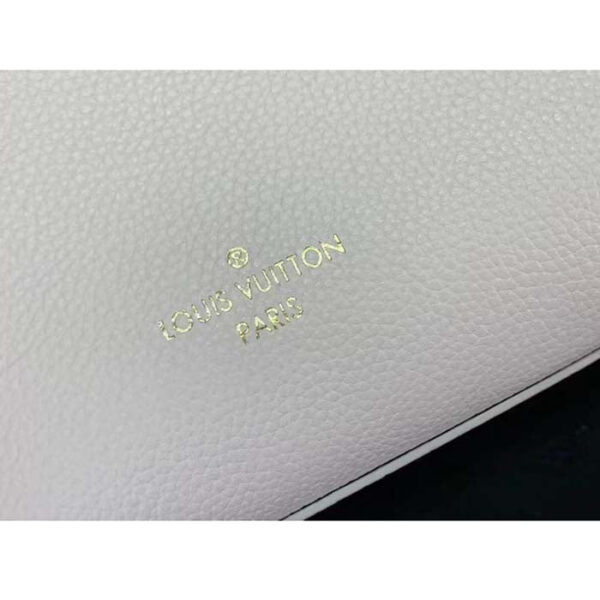 Louis Vuitton LV Women Lock & Go White Grained Calf Leather Microfiber Lining - Image 9