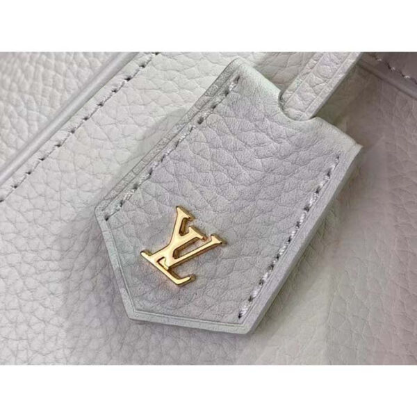 Louis Vuitton LV Women Lock It MM Crème Beige Taurillon Leather Calfskin Calf Leather - Image 7
