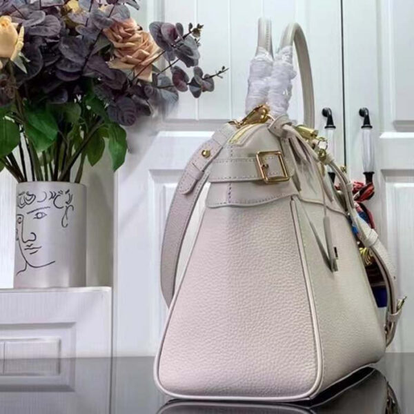 Louis Vuitton LV Women Lock It MM Crème Beige Taurillon Leather Calfskin Calf Leather - Image 4