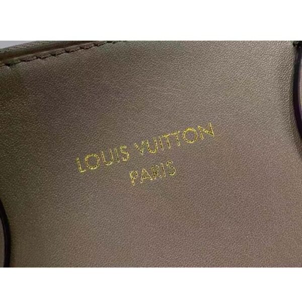 Louis Vuitton LV Women Lock It MM Earth Taurillon Leather Smooth Calfskin Calf Leather - Image 8
