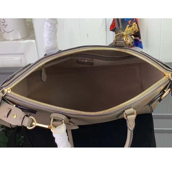 Louis Vuitton LV Women Lock It MM Earth Taurillon Leather Smooth Calfskin Calf Leather - Image 6