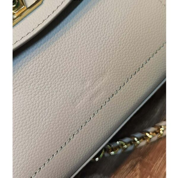 Louis Vuitton LV Women Lockme Ever Mini Handbag Greige Grained Calf Leather - Image 9