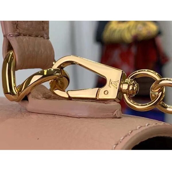 Louis Vuitton LV Women Lockme Ever Mini Handbag Pink Grained Calf Leather - Image 9