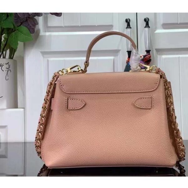 Louis Vuitton LV Women Lockme Ever Mini Handbag Pink Grained Calf Leather - Image 4