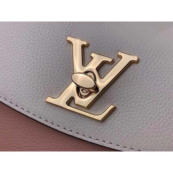Louis Vuitton LV Women Lockme Ever Mini Handbag Rose Quartz Trianon Grained Calf Leather - Image 7