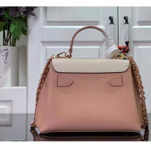 Louis Vuitton LV Women Lockme Ever Mini Handbag Rose Quartz Trianon Grained Calf Leather - Image 3