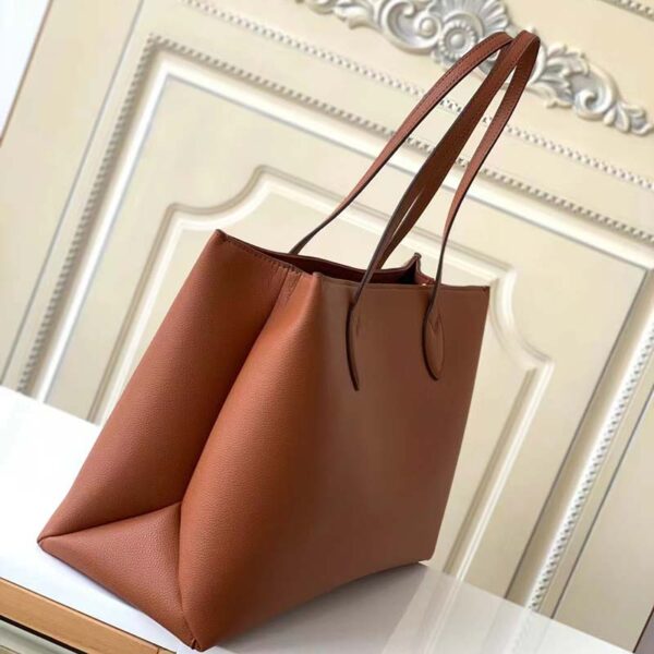 Louis Vuitton LV Women Lockme Shopper Chataigne Brown Grained Calf Leather - Image 5