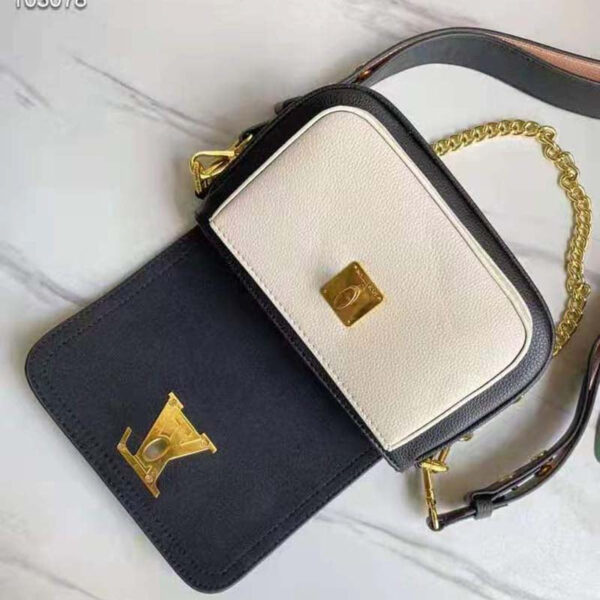 Louis Vuitton LV Women Lockme Tender Black Grained Calf Leather - Image 8