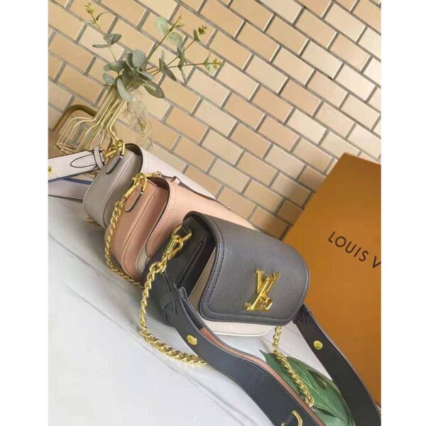 Louis Vuitton LV Women Lockme Tender Black Grained Calf Leather - Image 12