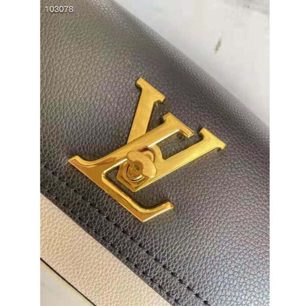 Louis Vuitton LV Women Lockme Tender Black Grained Calf Leather - Image 7