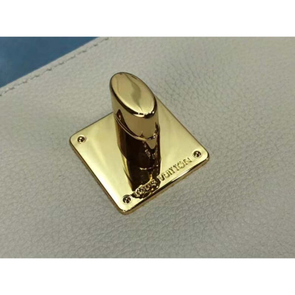 Louis Vuitton LV Women Lockme Tender Bleu Nuage Blue Grained Calf Leather - Image 10