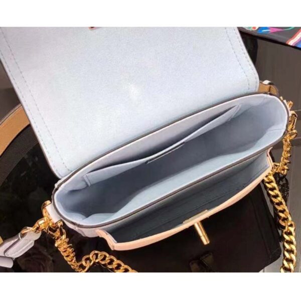 Louis Vuitton LV Women Lockme Tender Bleu Nuage Blue Grained Calf Leather - Image 6
