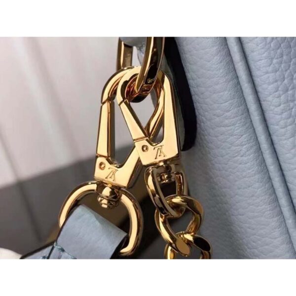Louis Vuitton LV Women Lockme Tender Bleu Nuage Blue Grained Calf Leather - Image 9