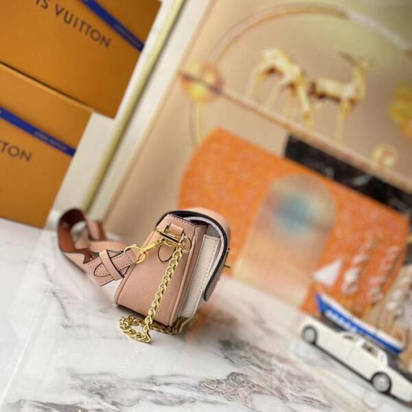 Louis Vuitton LV Women Lockme Tender Pochette Trianon Pink Quartz White Grained Calf - Image 7