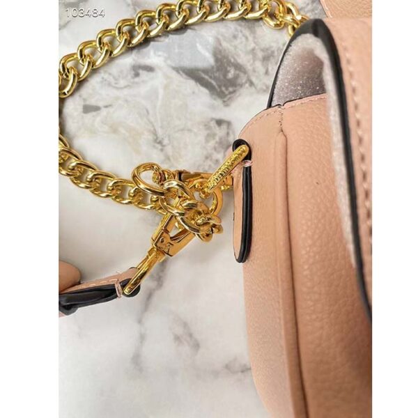 Louis Vuitton LV Women Lockme Tender Pochette Trianon Pink Quartz White Grained Calf - Image 9