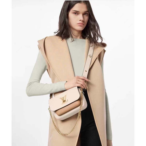 Louis Vuitton LV Women Lockme Tender Quartz White Grained Calf Leather - Image 11